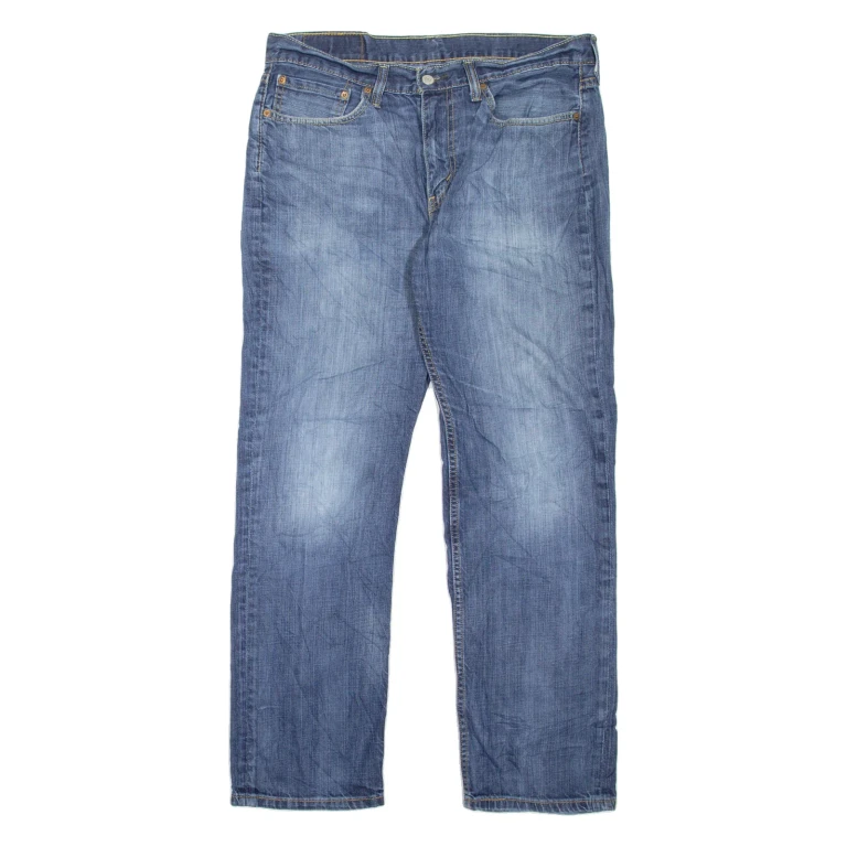 LEVI'S 514 Jeans Mens Blue Slim Straight Stone Wash W34 L30