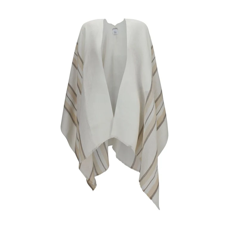 Brunello Cucinelli Beige Linen Poncho Clothing - Women
