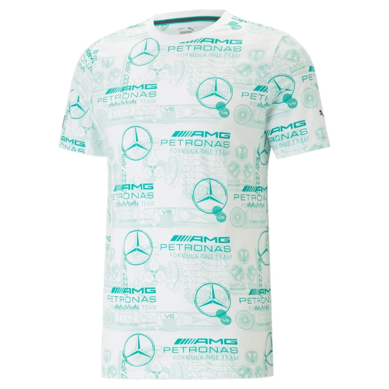 Men's Mapf1 Mercedes Aop Tee Tops