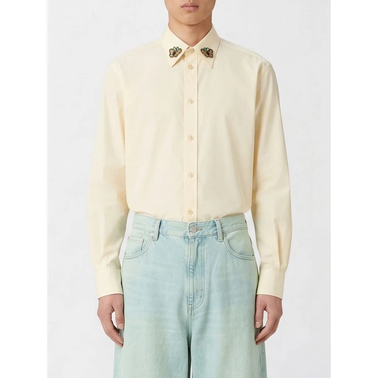 VALENTINO Shirt Men color Ivory (8V3ABS86B57A03)