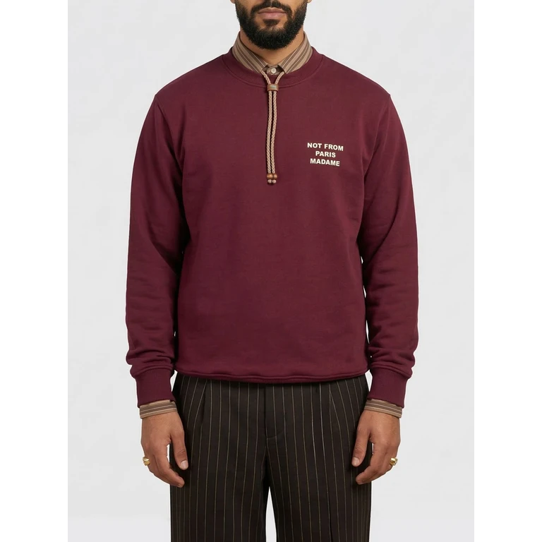 DRÔLE DE MONSIEUR Sweatshirt Men color Red (KSW148CO127DARKRED)