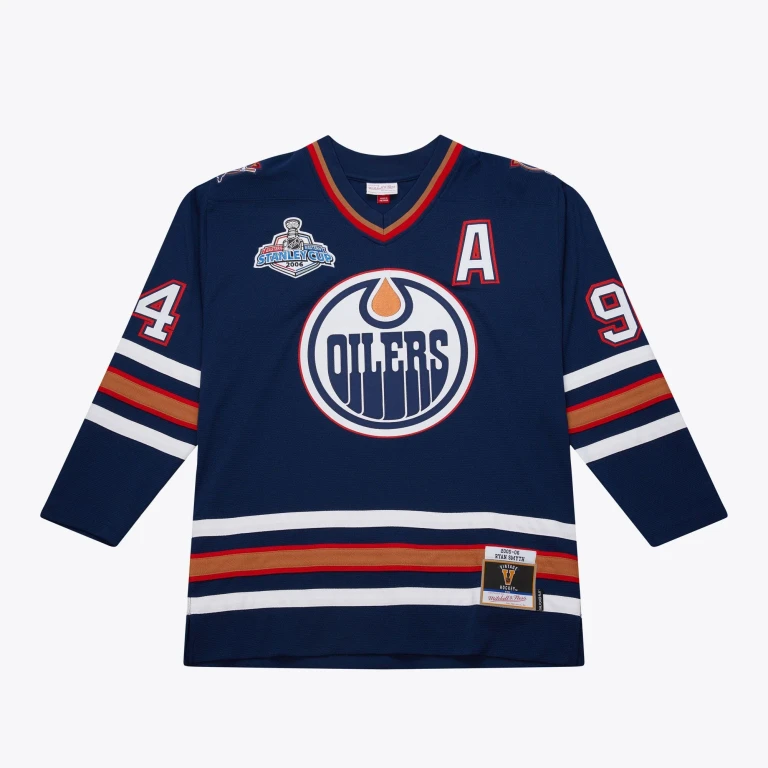 Men's NHL Dark Jersey Oilers 2005 Ryan Smyth