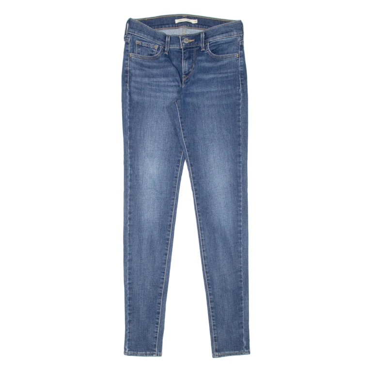 LEVI'S 710 Womens Jeans Blue Slim Skinny Stone Wash W25 L30