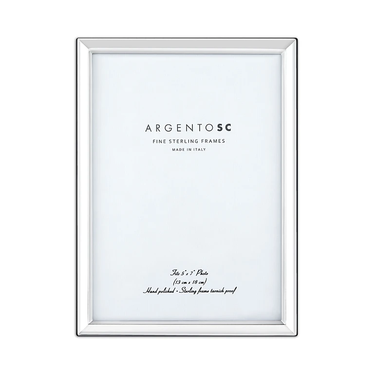 Argento Sc Sterling Silver Picture Frame, 5 x 7