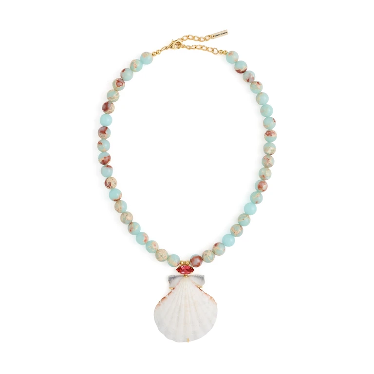 Adena Necklace Snake Agate One Size