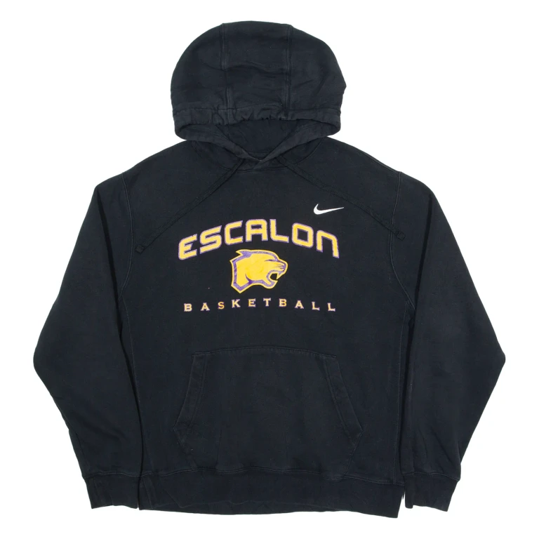 NIKE Escalan Basketball Mens Black Hoodie USA M