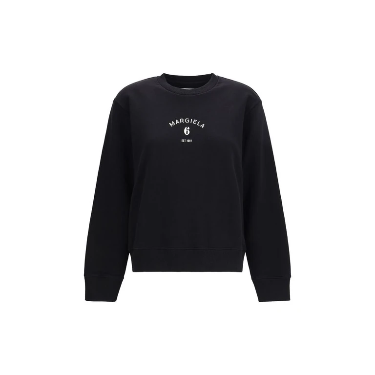 MM6 Maison Margiela Black Cotton Sweatshirt Clothing - Women
