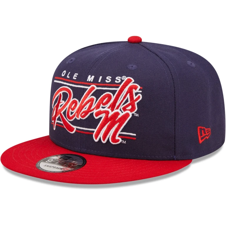 Men's Ncaa 950 Team Script Snapback Hats - Ole Miss