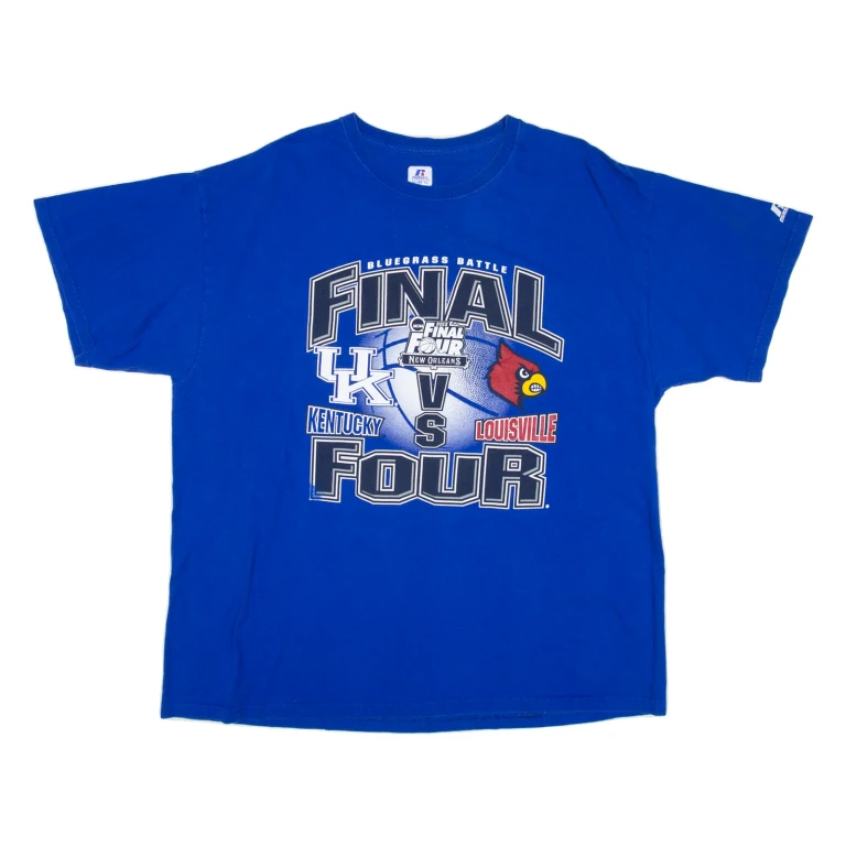 RUSSELL ATHLETIC Final Four 2012 Mens T-Shirt Blue USA XL