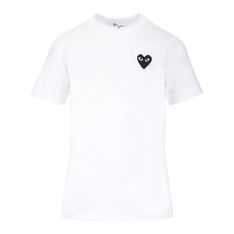 Comme Des Garcons Play T-shirt with small black heart White Cotton - Unisex