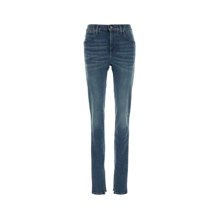 Gucci Stretch Denim Jeans Blue Exterior: Cotton Elastane - Women