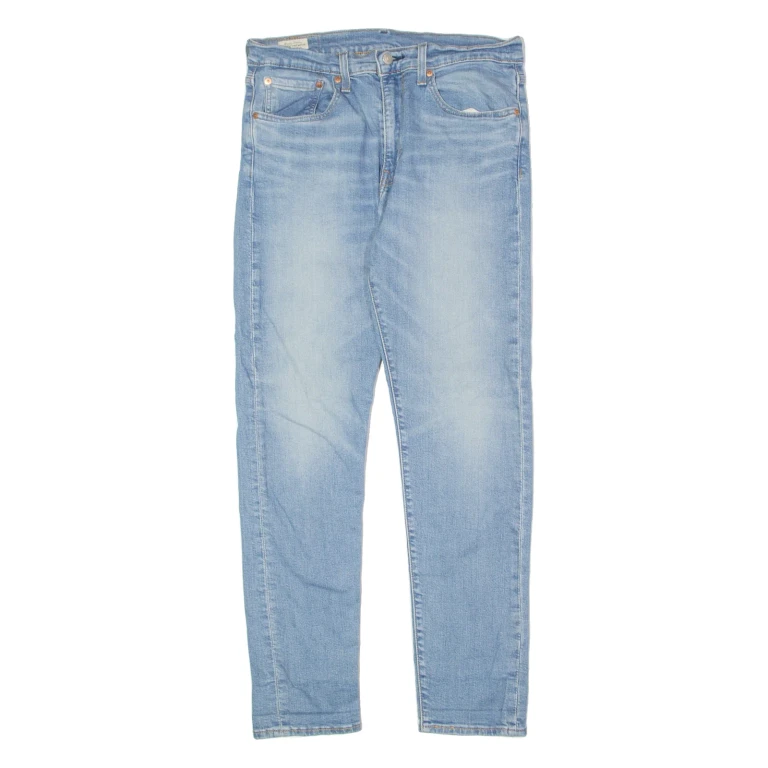 LEVI'S 512 BIG E Jeans Mens Blue Slim Tapered Stone Wash W32 L32