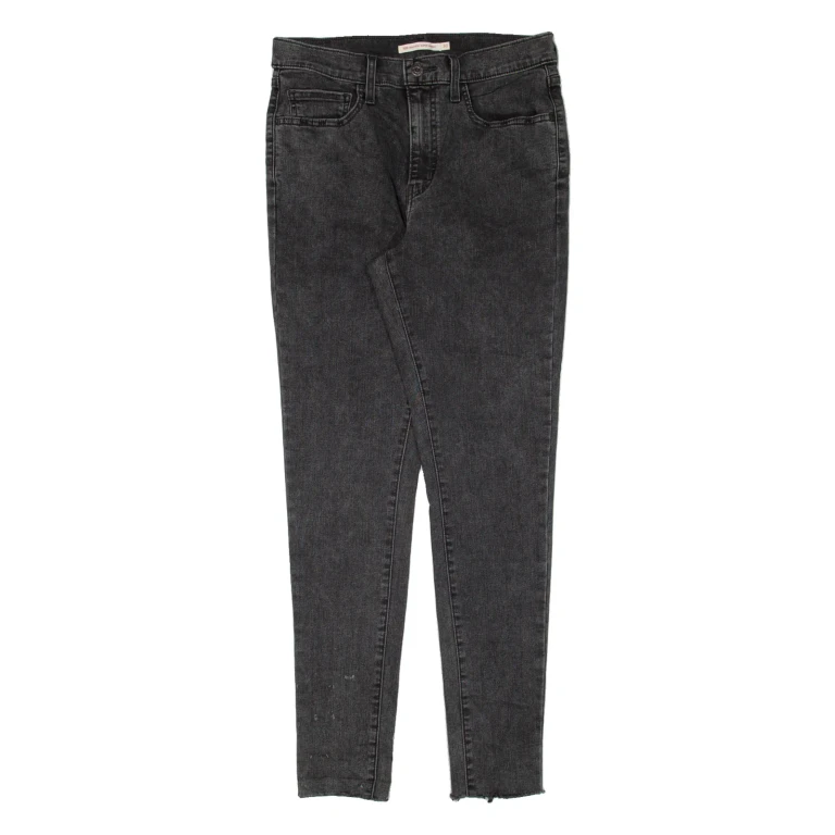 LEVI'S 720 High Rise Womens Jeans Black Slim Skinny W30 L30