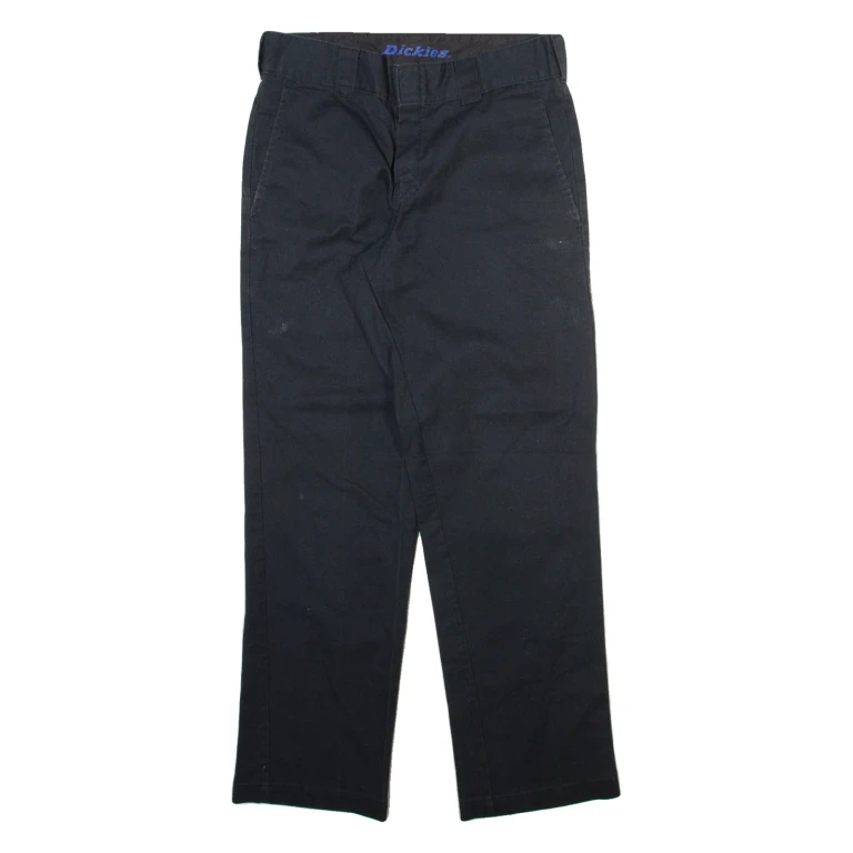 DICKIES Mens Trousers Black Regular Straight W30 L30
