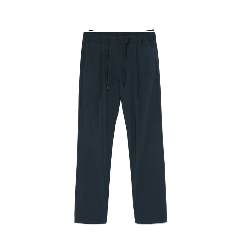Gray Elastane Casual Pants - Men