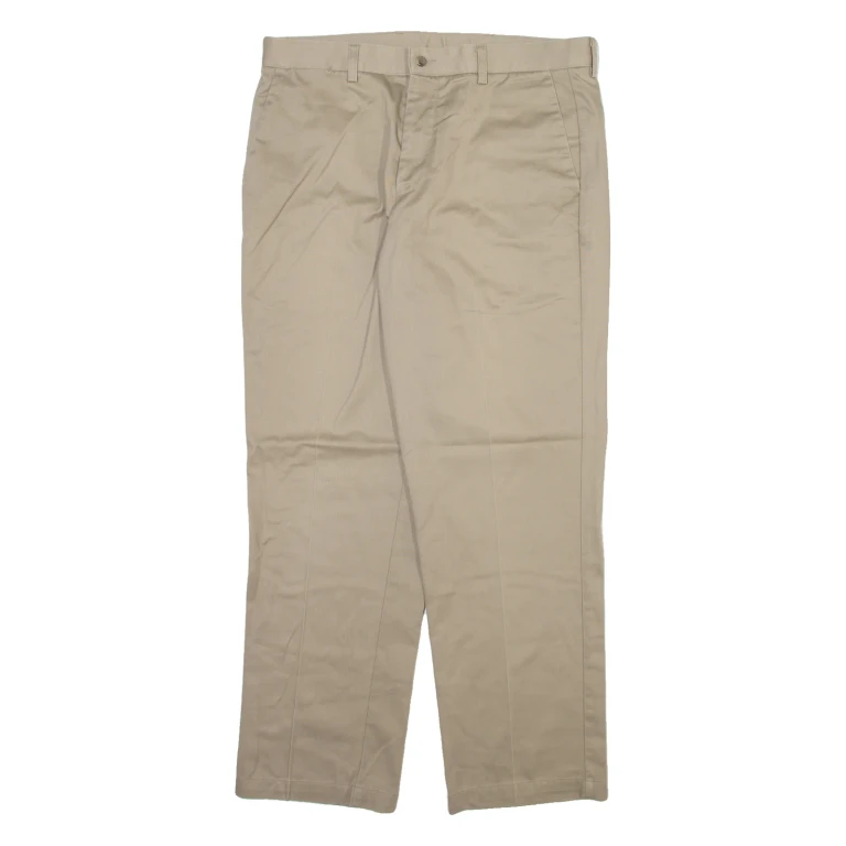 DOCKERS Mens Trousers Beige Regular Straight W36 L31