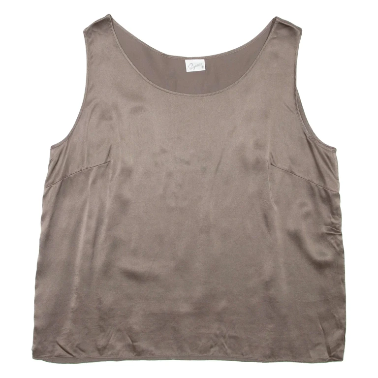 Womens Cropped Vest Brown L
