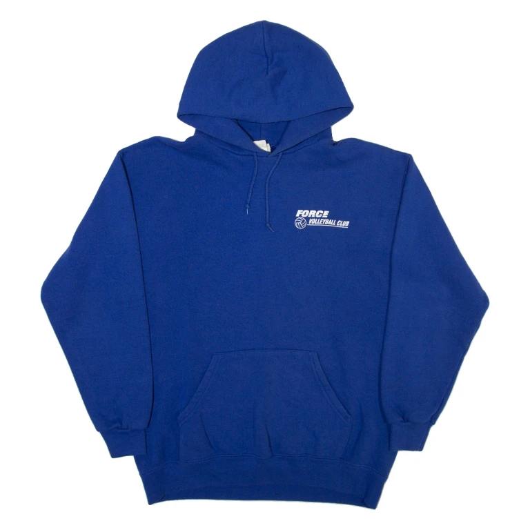 LEE Force Volleyball Club Mens Blue Hoodie USA M