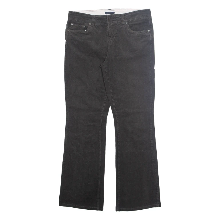 TOMMY HILFIGER Womens Corduroy Trousers Grey Regular Bootcut W30 L30