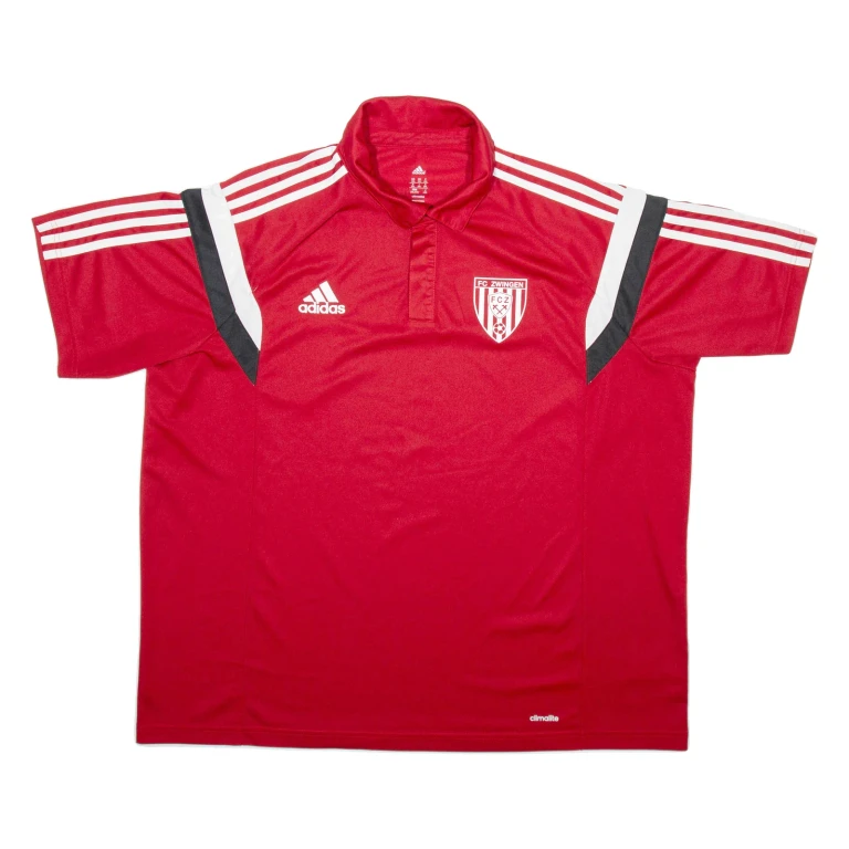 ADIDAS FC Zwingen Mens Polo Shirt Red 2XL