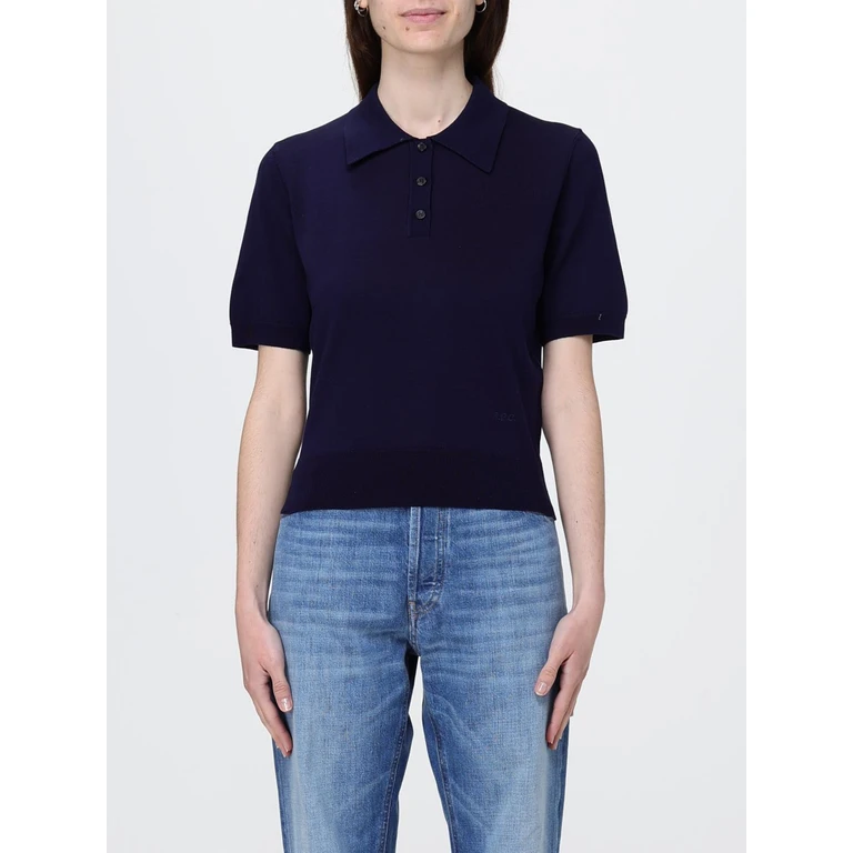 A. P.C. Polo Shirt Woman color Blue (COHNWF23484IAK)