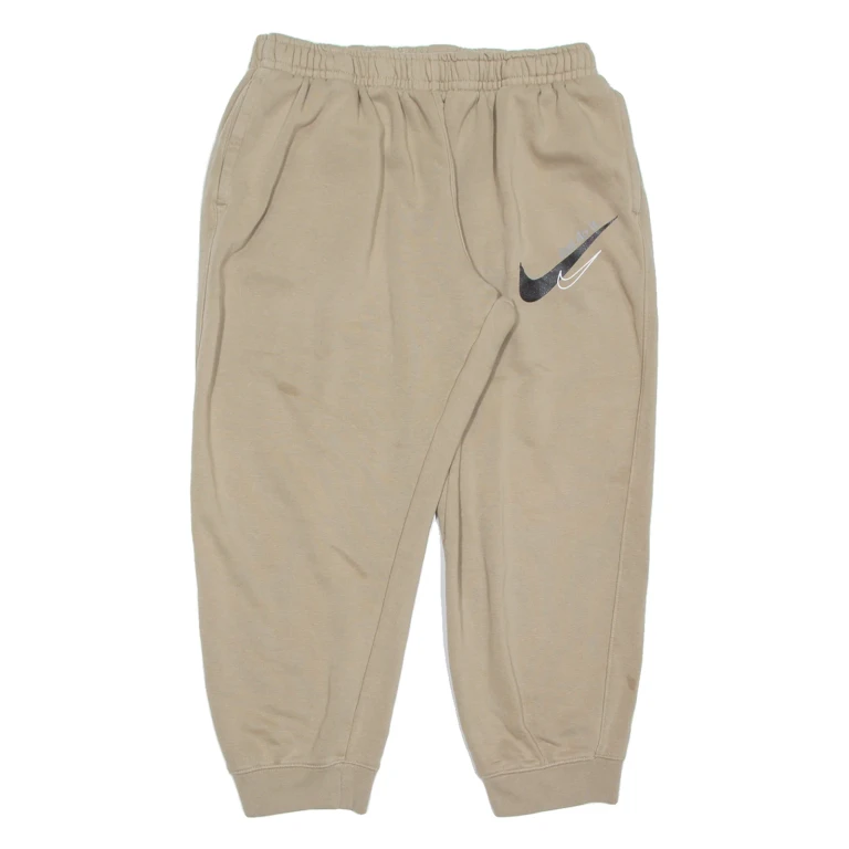 NIKE Womens Joggers Beige Tapered XL W32 L25