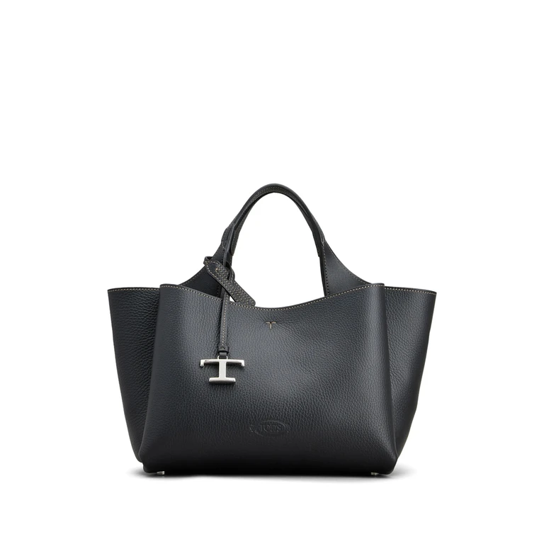 Tod's Medium Logo-plaque Leather Tote Bag