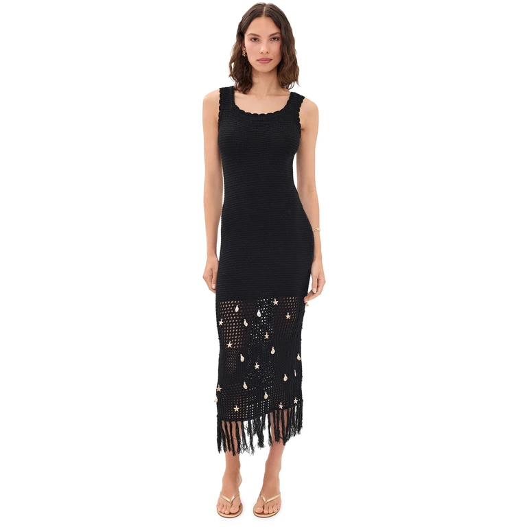 En Saison Dahlia Midi Dress Black XS