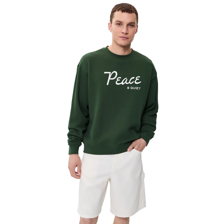 Museum of Peace and Quiet Diner Crewneck Sweatshirt Forest L