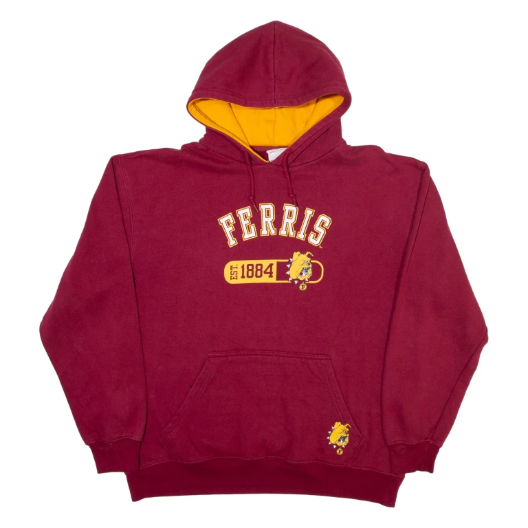 PRO EDGE Ferris Mens Red Hoodie USA L