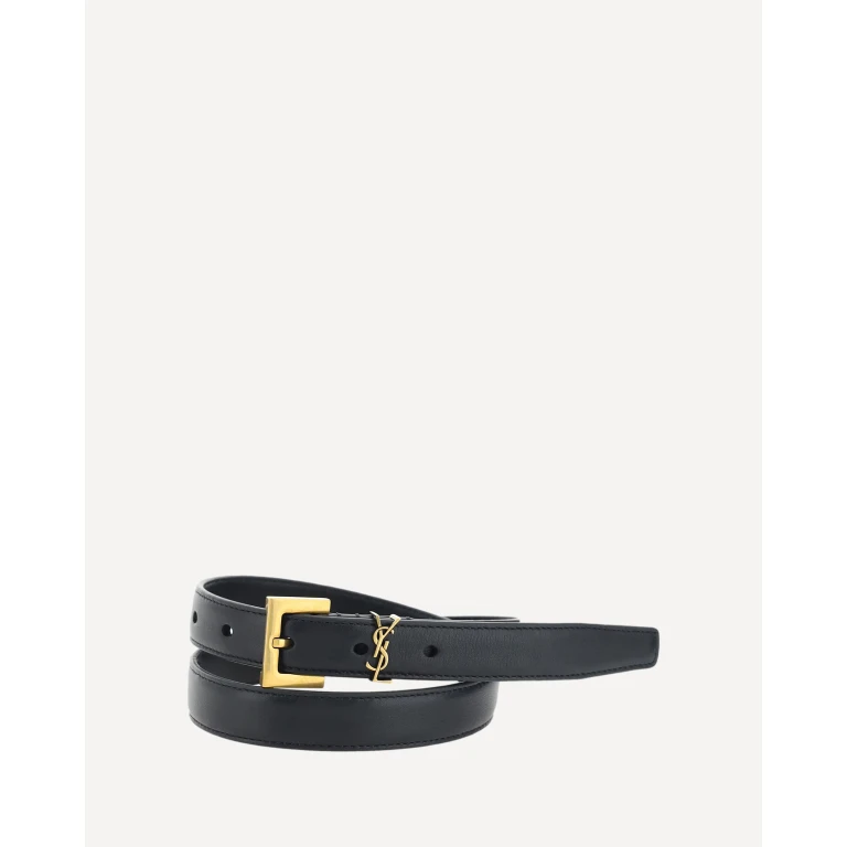 SAINT LAURENT Cassandre slim Belt Female 85