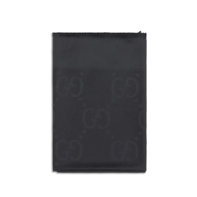 Black Wool Oves Aries Scarf - Women