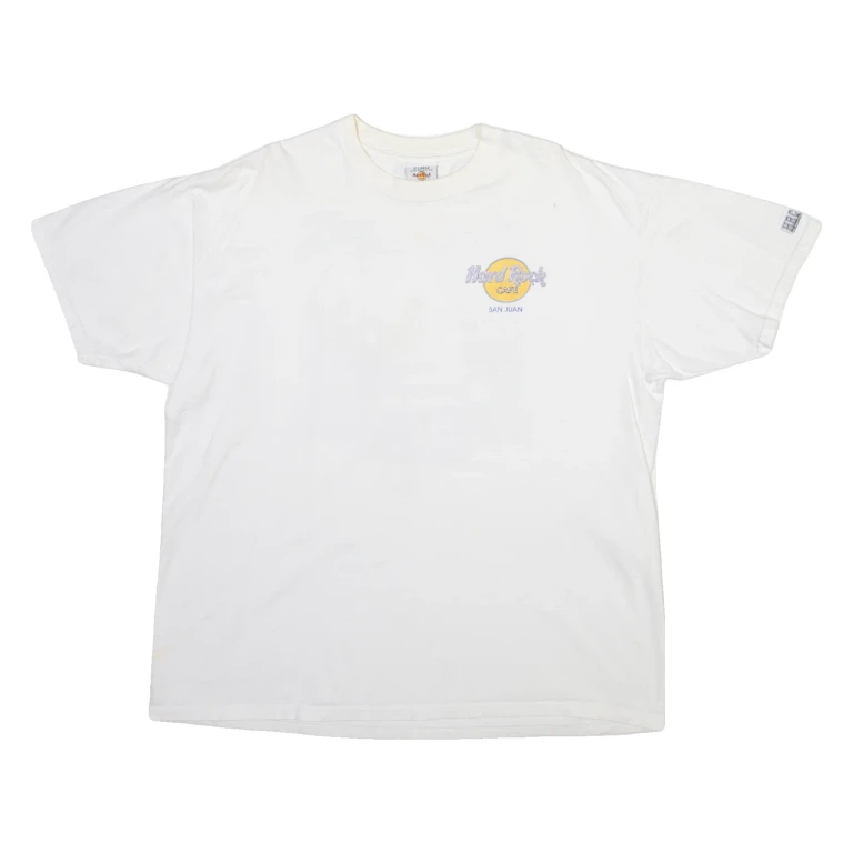 HARD ROCK CAFE San Juan Mens T-Shirt White USA XL