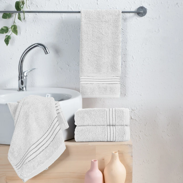 4 Pack Premium Turkish Cotton Hand Towel Set, 16 x 28 inch