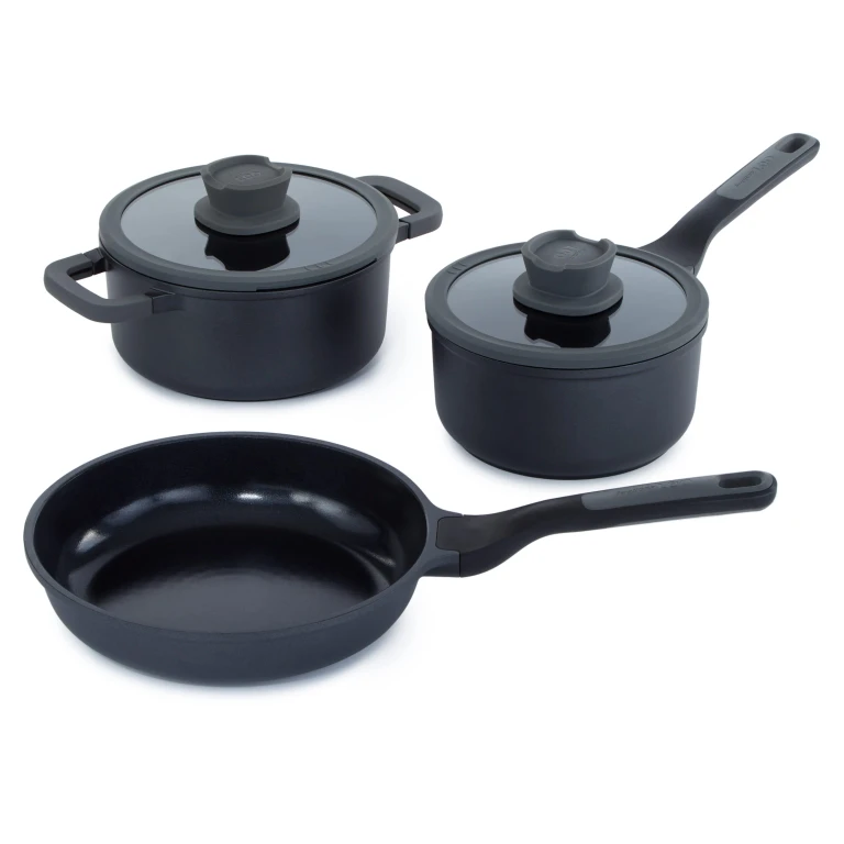 Leo Stone+ 5pc Nonstick Ceramic Cookware Set, Recycled