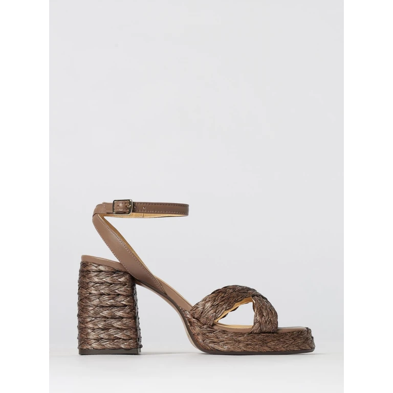 Heeled Sandal Woman color Beige (0255552006)