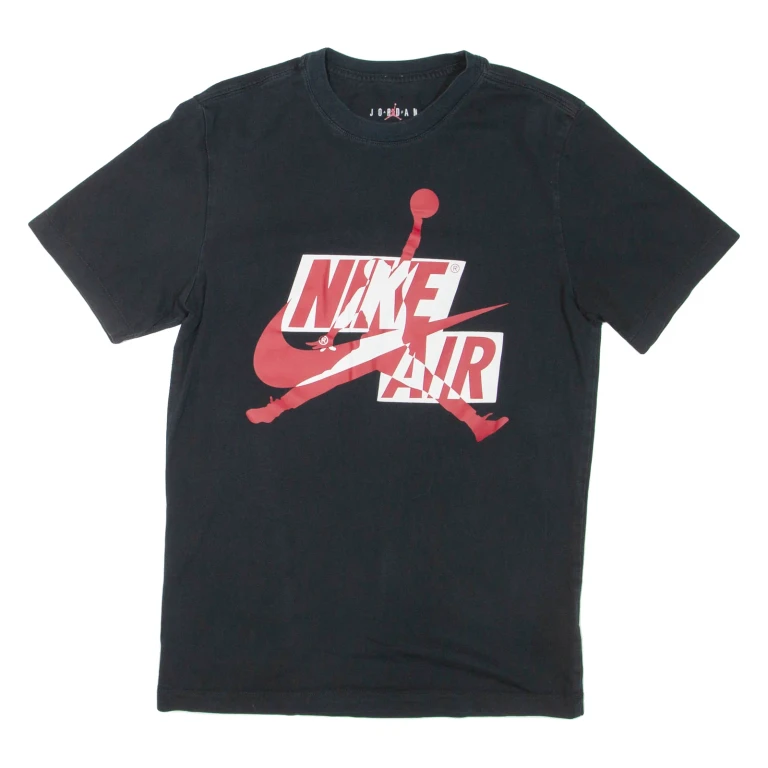 AIR JORDAN Mens T-Shirt Black S