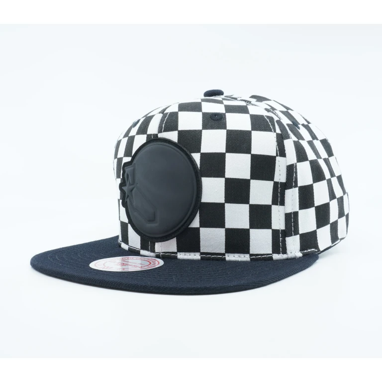 Men's NBA Golden State Warriors Checked B & W Crow Snapback