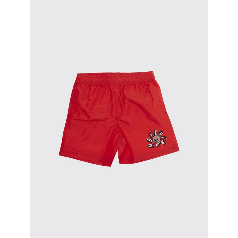 Boy's Swimming Shorts in Polyester with Contrast Logo (HUL01LLKA0250109)