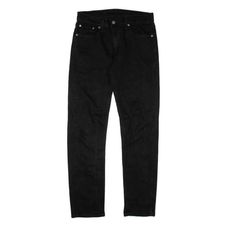 LEVI'S 502 Jeans Mens Black Regular Tapered W30 L29