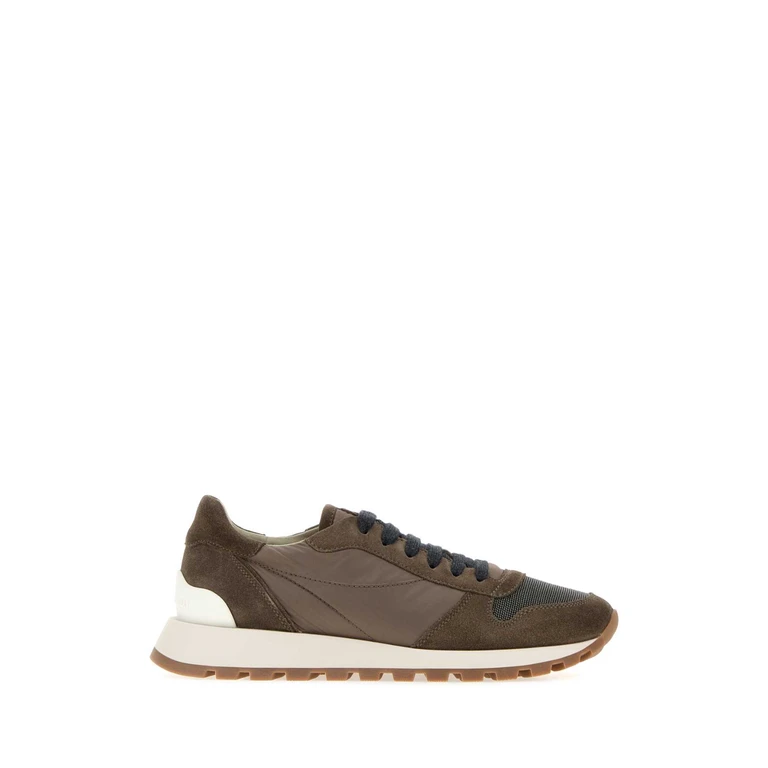 Mud Fabric And Suede Sneakers Torba - Women