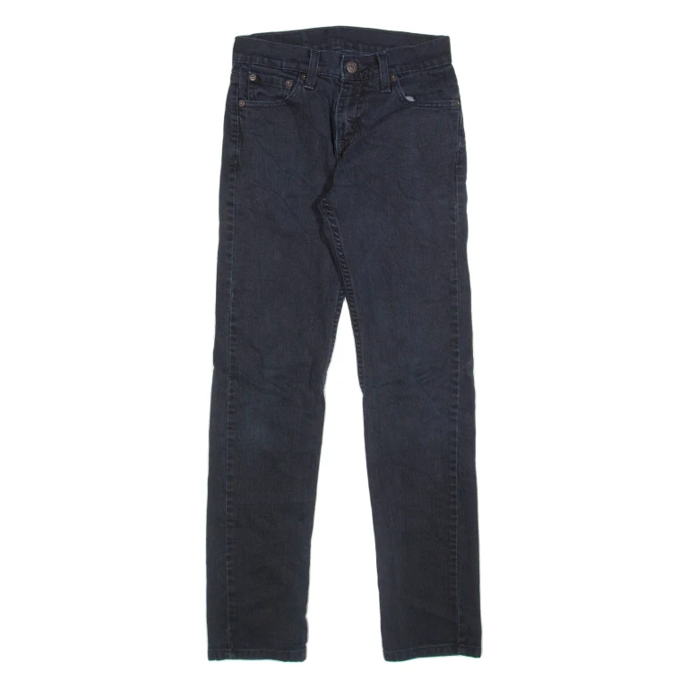 LEVI'S 511 Jeans Mens Black Slim Straight W26 L30