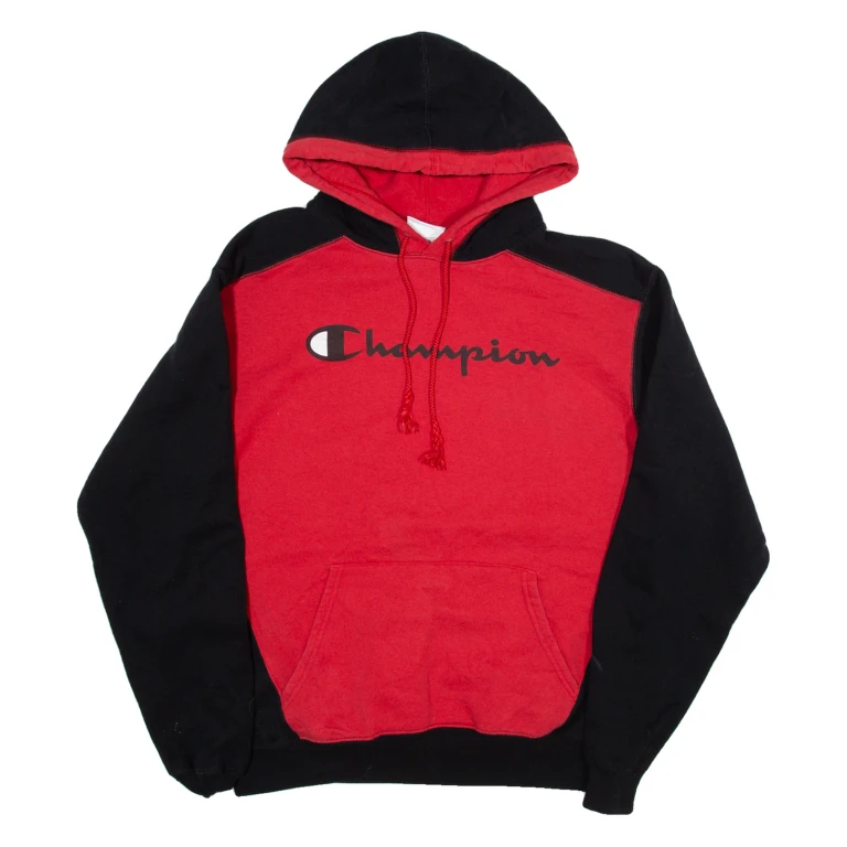 CHAMPION Mens Black Hoodie M