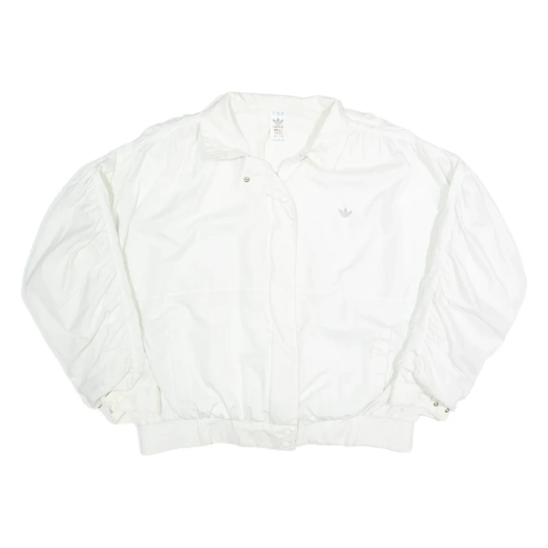 ADIDAS Towelling Lined Womens Shell Jacket White L