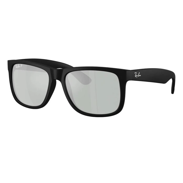 Ray Ban Justin Classic Green Mirror Silver Polarized Square Mens Sunglasses RB4165 622/Y4 51