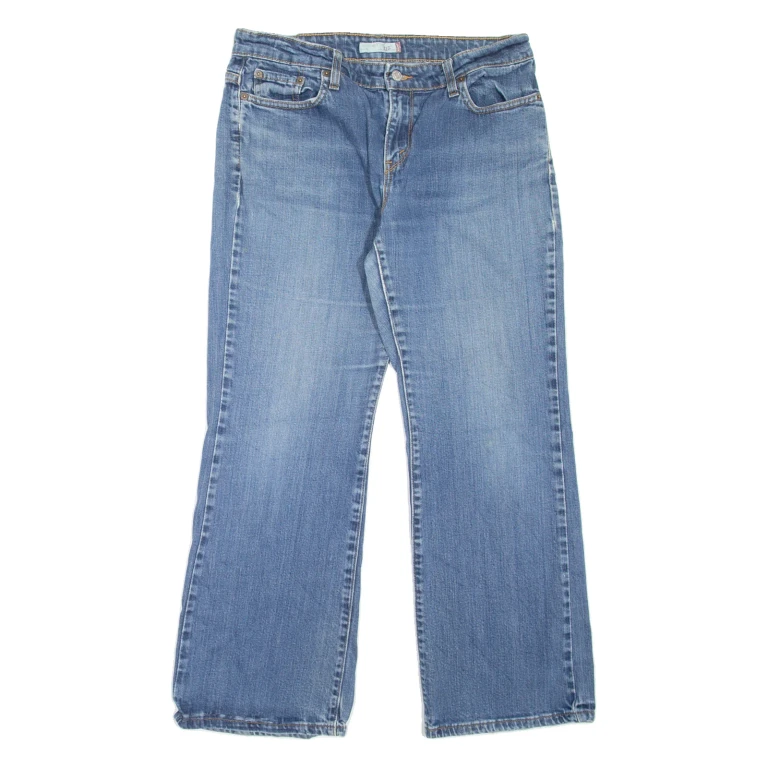 LEVI'S 515 Womens Jeans Blue Relaxed Bootcut Stone Wash W31 L28