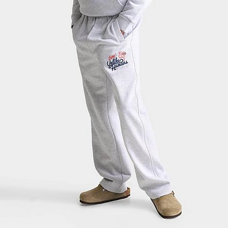 Unlike Humans Big Kids Club Deli Sweatpants in Grey Size: Small