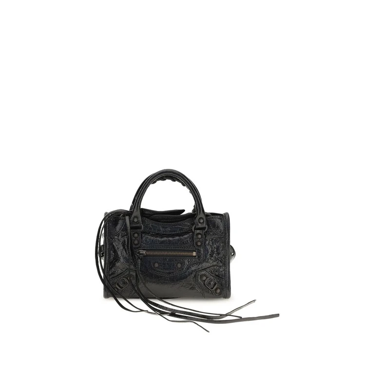 Balenciaga Black Lamb Ovis Aries Handbag Bag - Women (BA8657642ACFH1000BB)