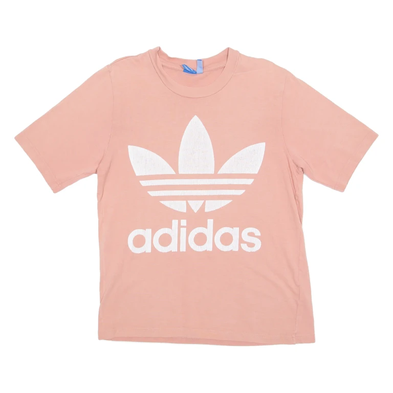 ADIDAS ORIGINALS Mens T-Shirt Pink Crew Neck S