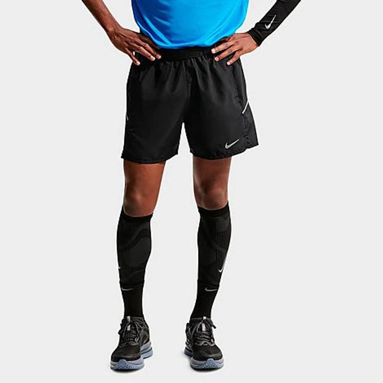Nike Men's Miler Dri-FIT 5" Brief-Lined Running Shorts in Black Size: XS